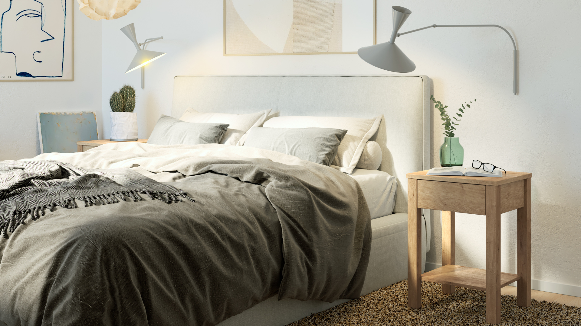 bedside table, nightstand, yöpöyta,