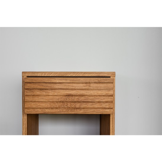 yöpöytä, modern nightstand, wooden nightstand, oak nightstand, wooden bedside table