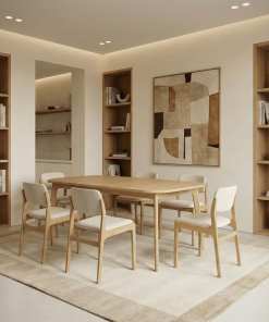 Woodek Esstisch BERG 150 aus massiver Eiche, erweiterbarer Holztisch mit Verlängerungen, geölt | Woodek Design