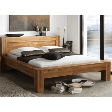 wooden bed