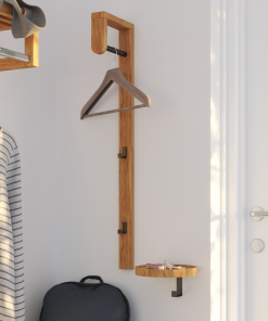 wooden coat rack