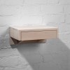 Floating nightstand, nighstand, white nighstand, bedside table, wooden bedside table