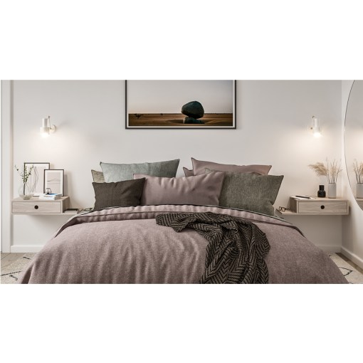 floating nightstand, wooden nightstand, bedside table, wooden bedside table