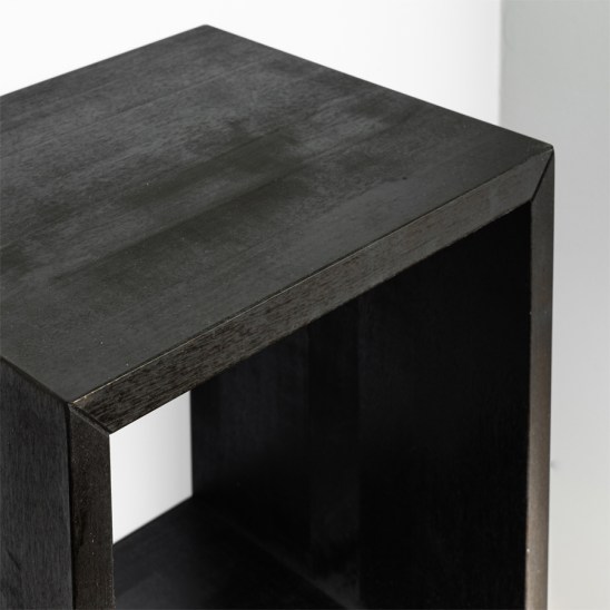 cube, floating nightstand, wooden nightstand, birch nightstand, wooden bedside table