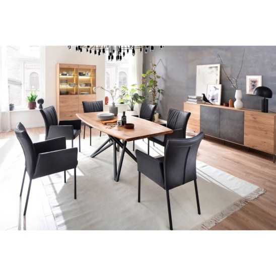 dining table, ruokapöytä, wooden dining table, oak dining table