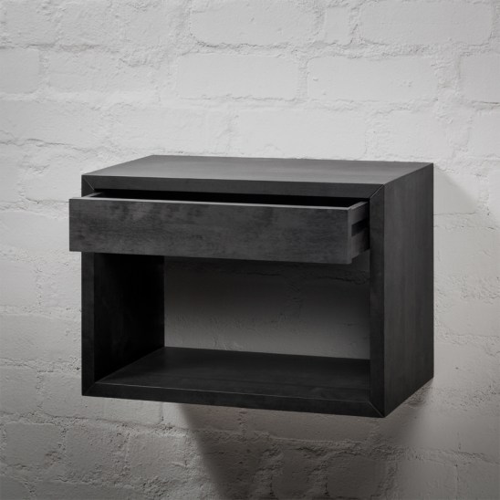 cubic, wooden cubic, wooden nightstand, floating nightstand, bedside table