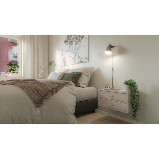wooden nightstand, floating nightstand, bedside table