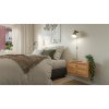 wooden nightstand, floating nightstand, bedside table