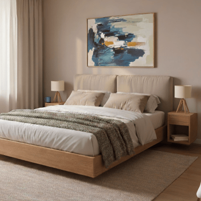 Hugo Cubic 39 Nachttisch 2er-Set aus massiver Eiche, matt lackiert | Woodek Design