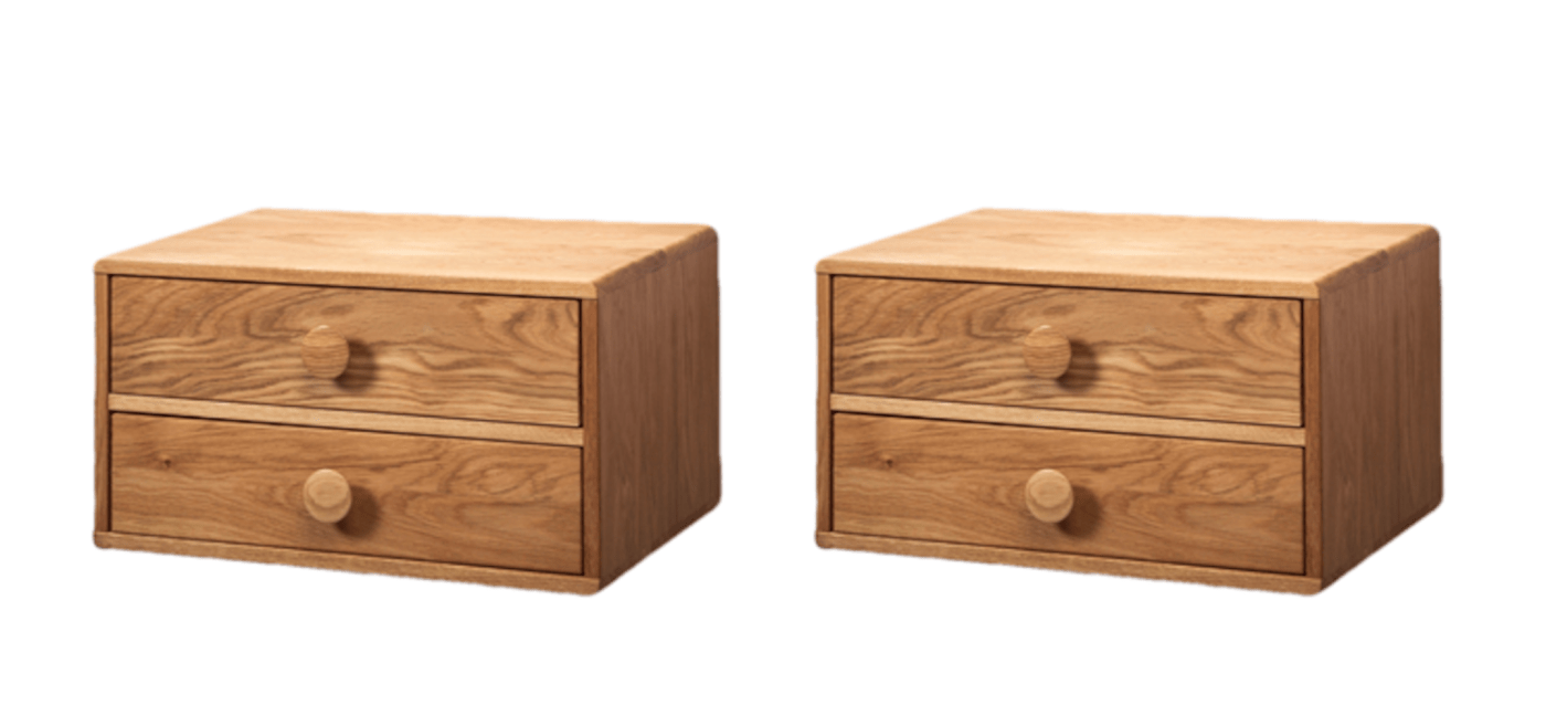 wooden nightstand