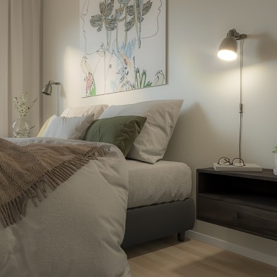 Nachttisch HOPE Schwebender Nachttisch, braun