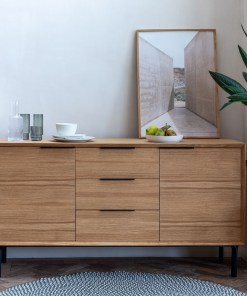 Bergen Kommode aus Eiche (Massivholz & Furnier), matt lackiert | Woodek Design