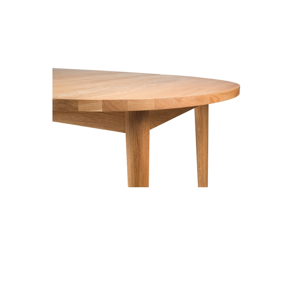 BO Esstisch aus massiver Eiche Ø 90 cm + Verlängerung – Skandinavisches Design trifft Funktionalität – Bild 8