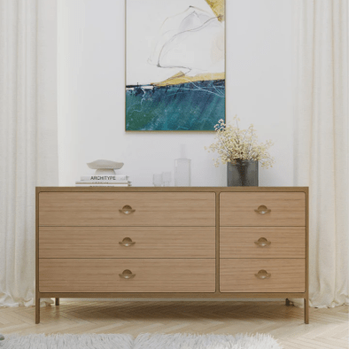 Kommode Elin 6 Schubladen aus massiver Eiche | Woodek Design