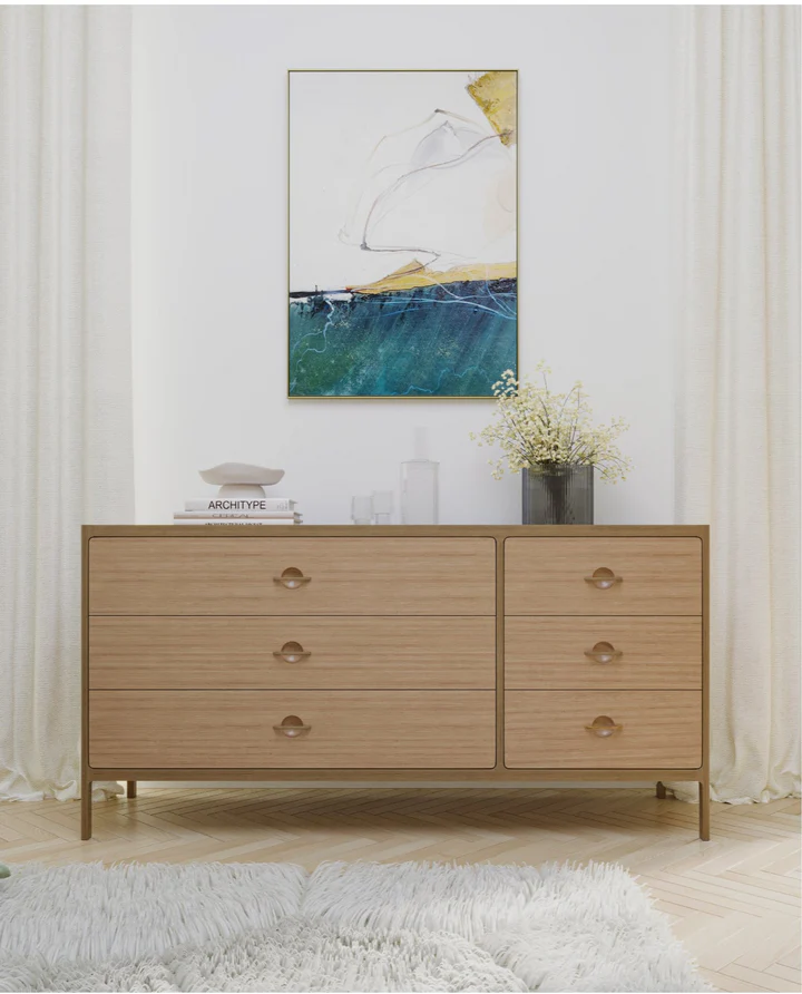Kommode Elin 6 Schubladen aus massiver Eiche | Woodek Design