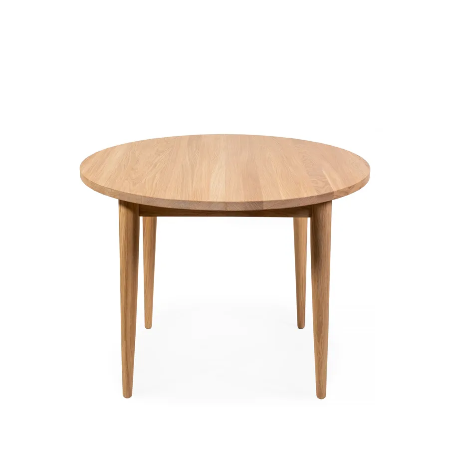 BO Esstisch aus massiver Eiche Ø 108 cm – Ausziehbar & Skandinavisch Elegant – Bild 5