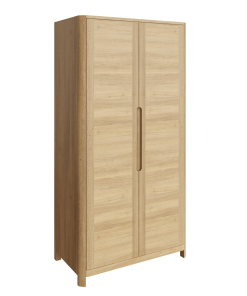 Eichenkleiderschrank Emil mit zwei Türen