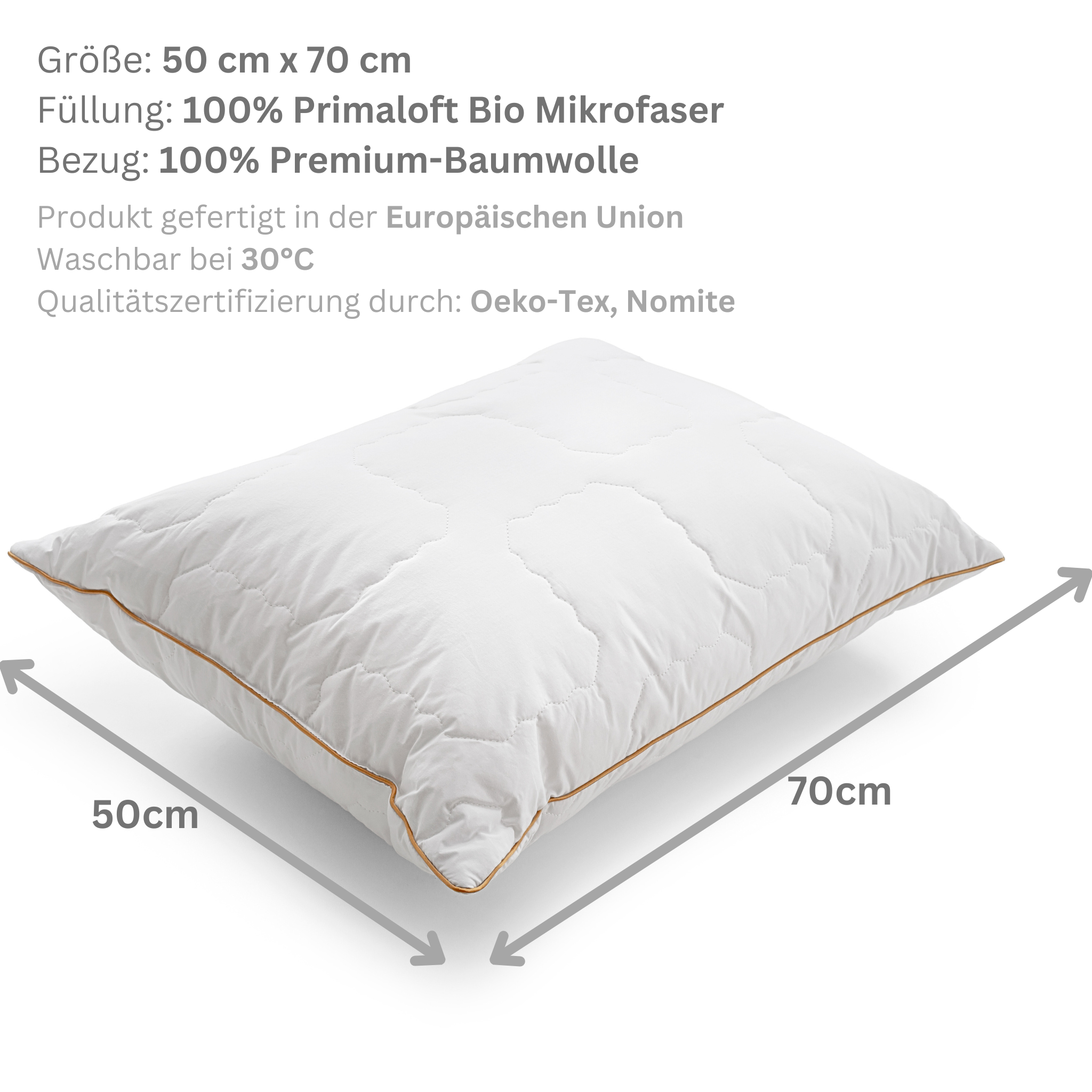 Luxuriöses Daunenalternativ – Primaloft-Kissen von Woodek – Bild 6