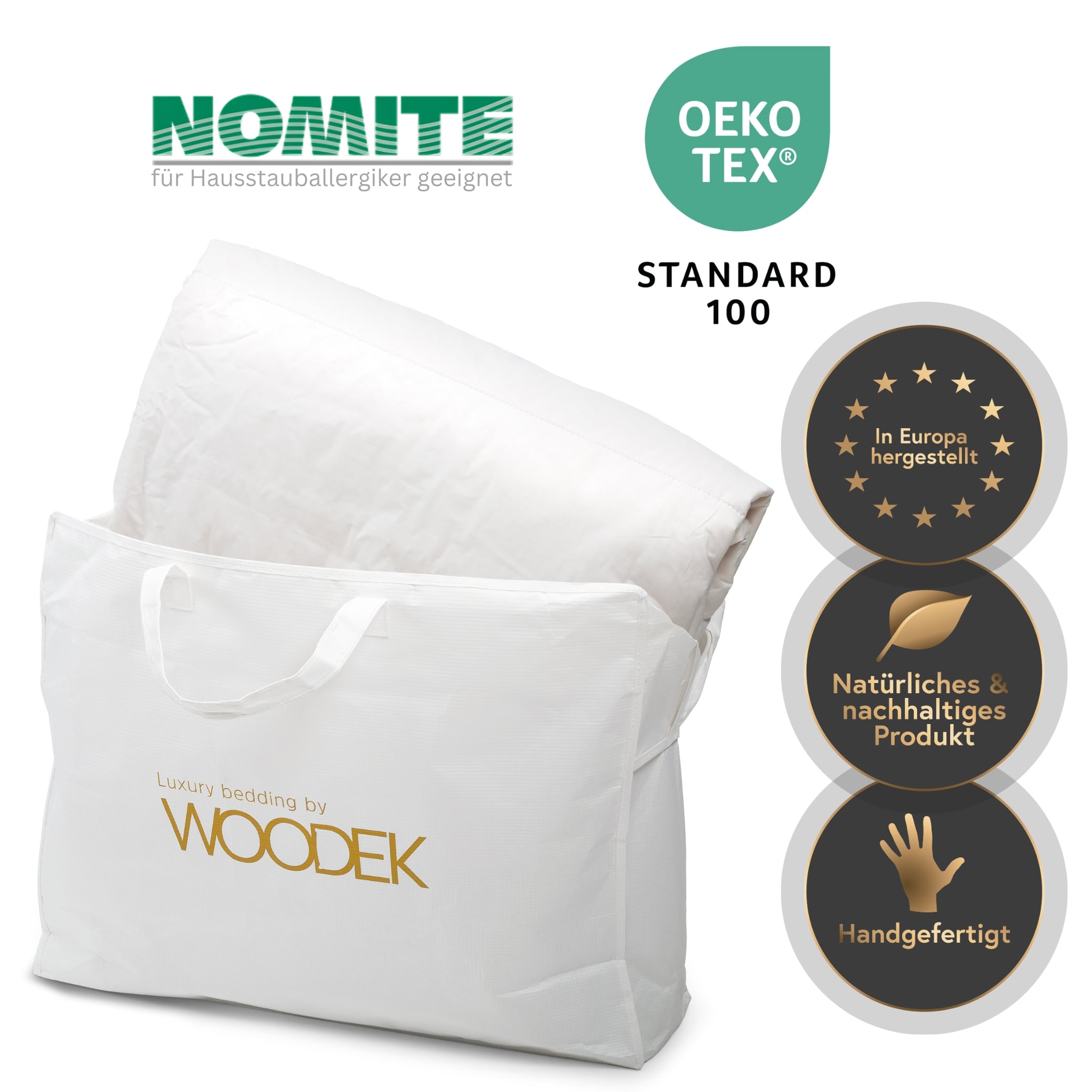 Woodek Luxus-Daunendecke – Premium Wärme für erholsamen Schlaf