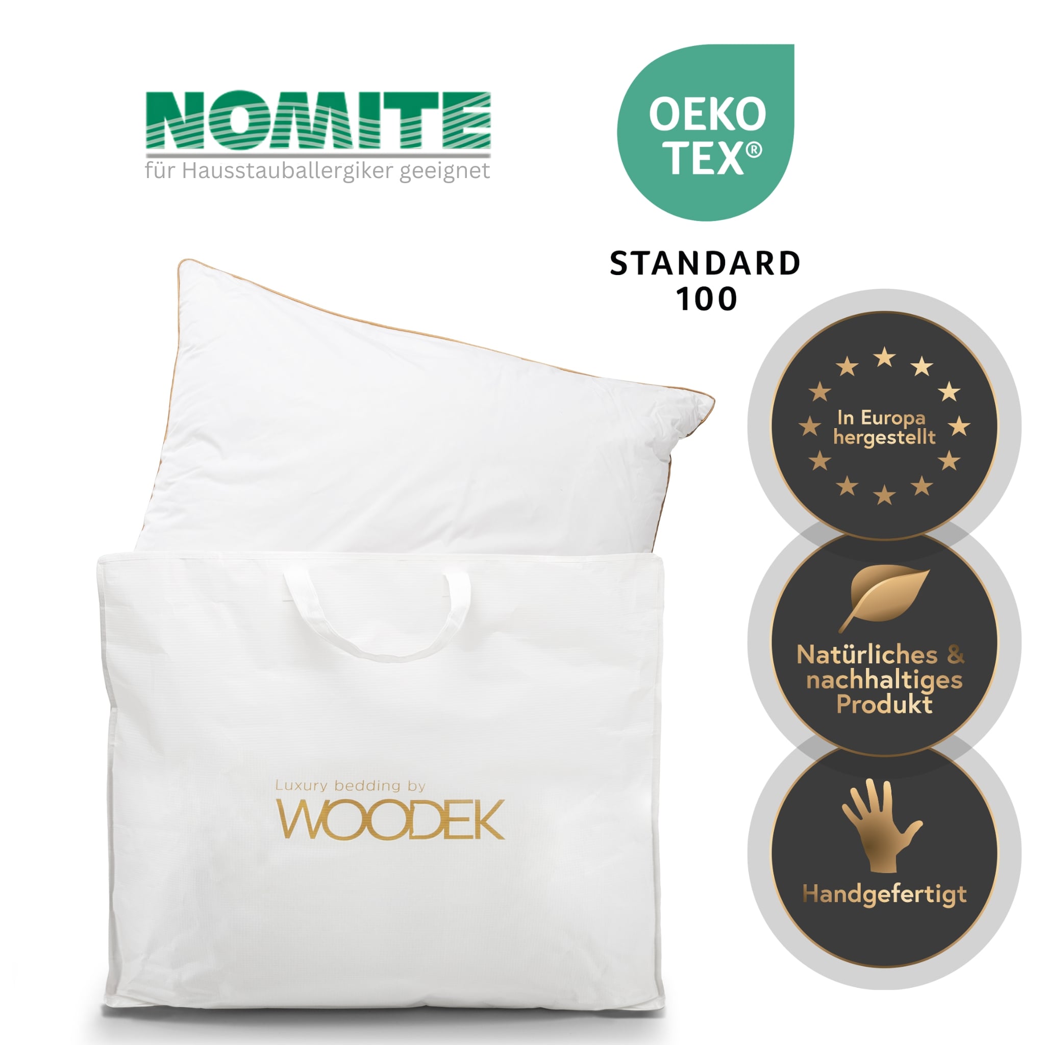 Kissen aus Polyesterfaser, 80 x 80 cm