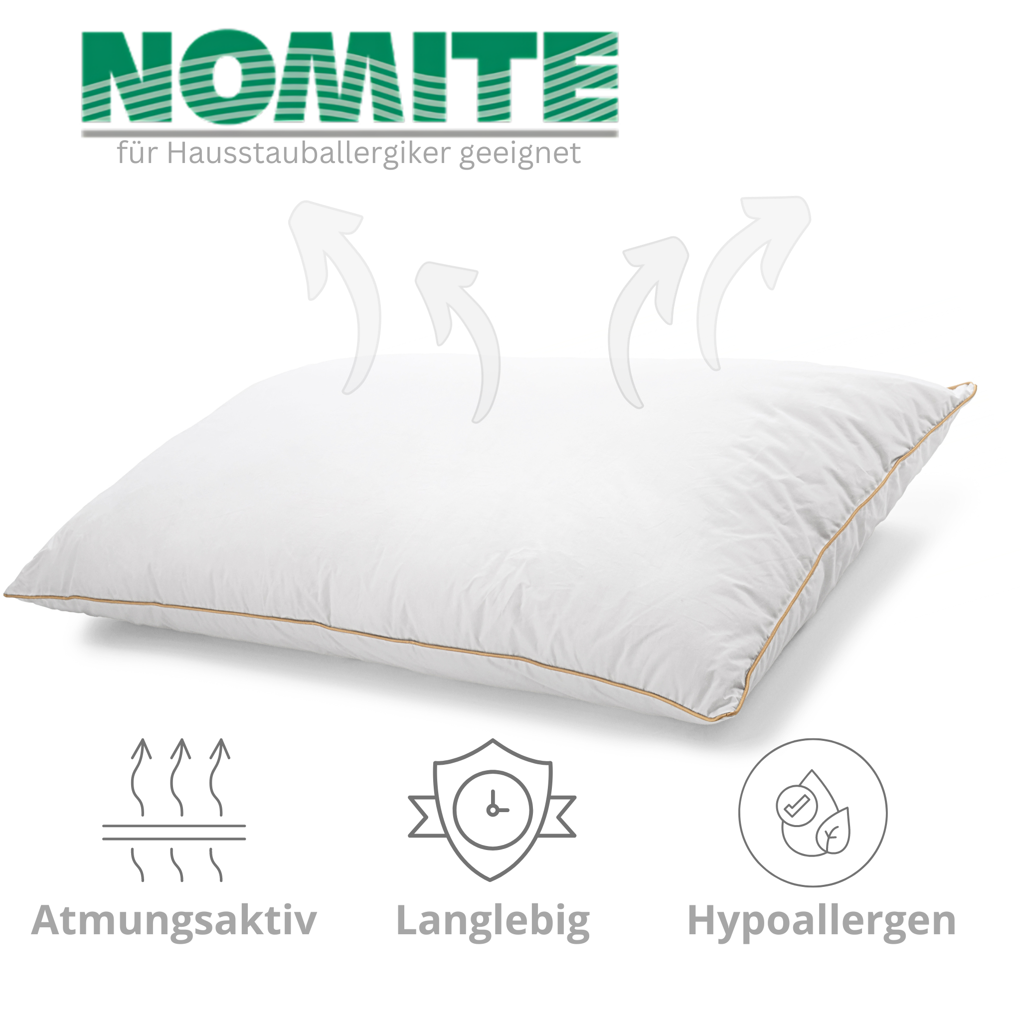 Luxuriöses Daunenkissen – Premium-Baumwollstoff für ultimativen Komfort – Bild 4