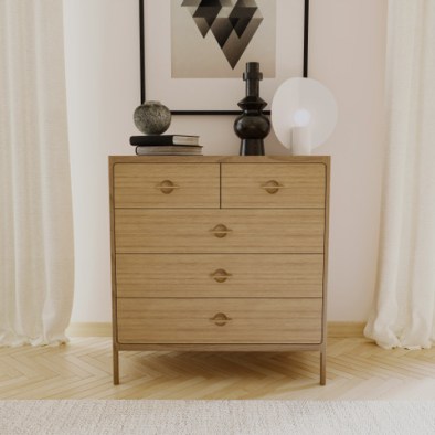 ELIN Kommode 2+3 Eiche weiß geölt | Woodek Design