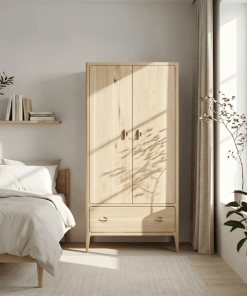 Kleiderschrank Elin aus massiver Eiche | Woodek Design