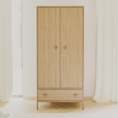 Kleiderschrank Elin aus massiver Eiche | Woodek Design