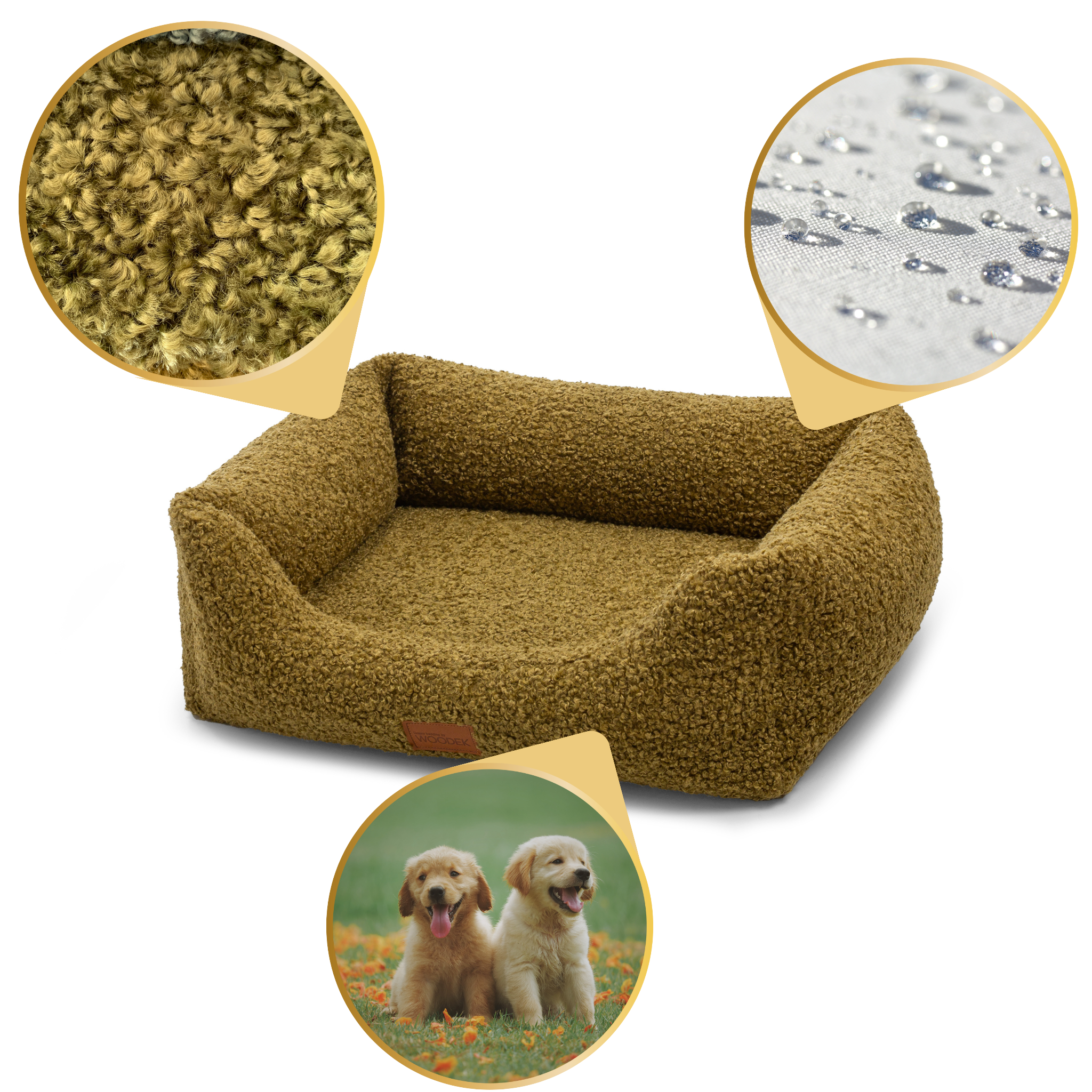 Ergonomisches Milo-Hundesofa von Woodek Design, medium – Luxuriöses und Nachhaltiges Hundebett – Bild 12