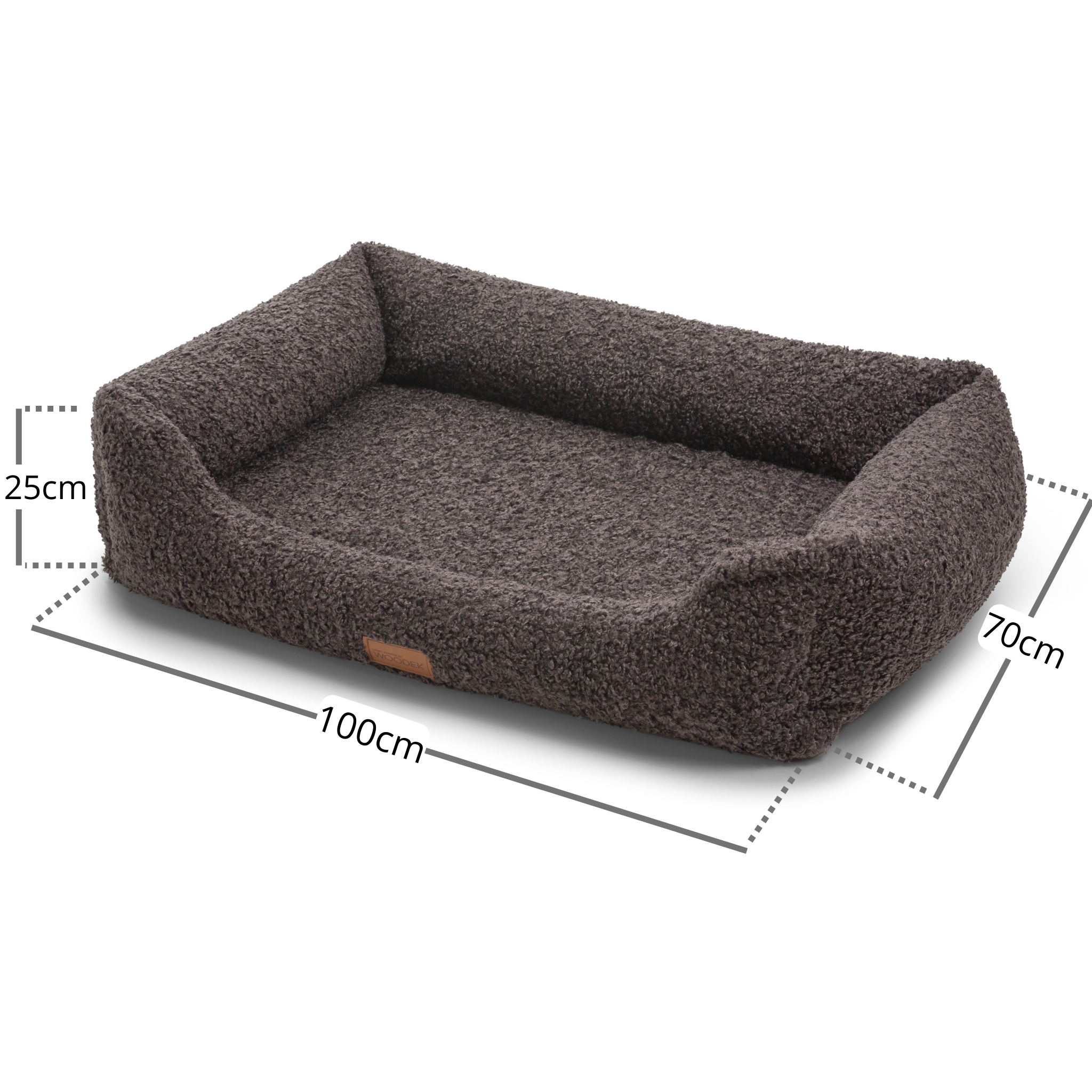 Ergonomisches Milo-Hundesofa von Woodek Design, groß – Luxuriöses und Nachhaltiges Hundebett – Bild 11