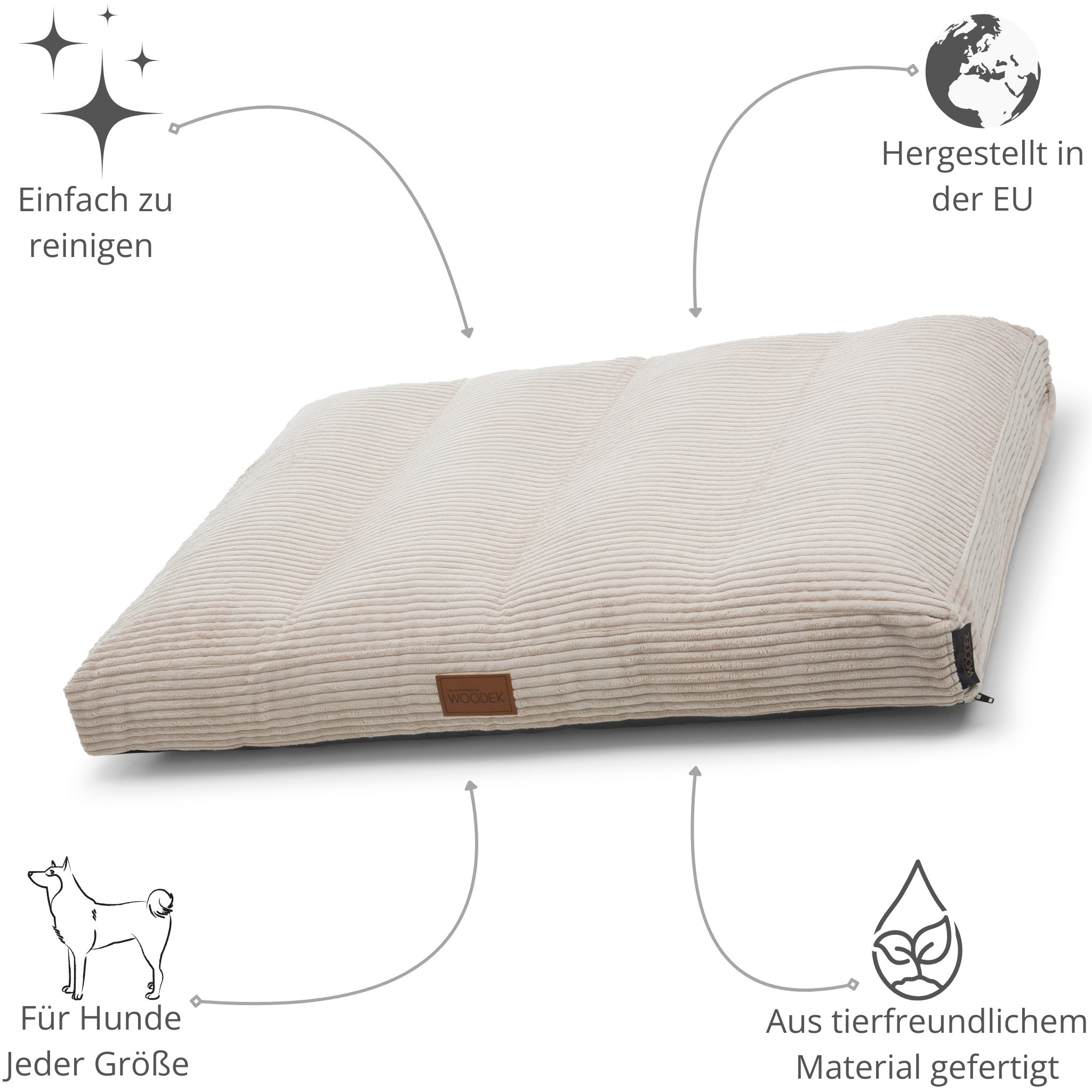 Teddy Ergonomische Hundematratze von Woodek Design, groß – Luxuriöse und Komfortable Schlafunterlage für Große Hunde – Bild 12