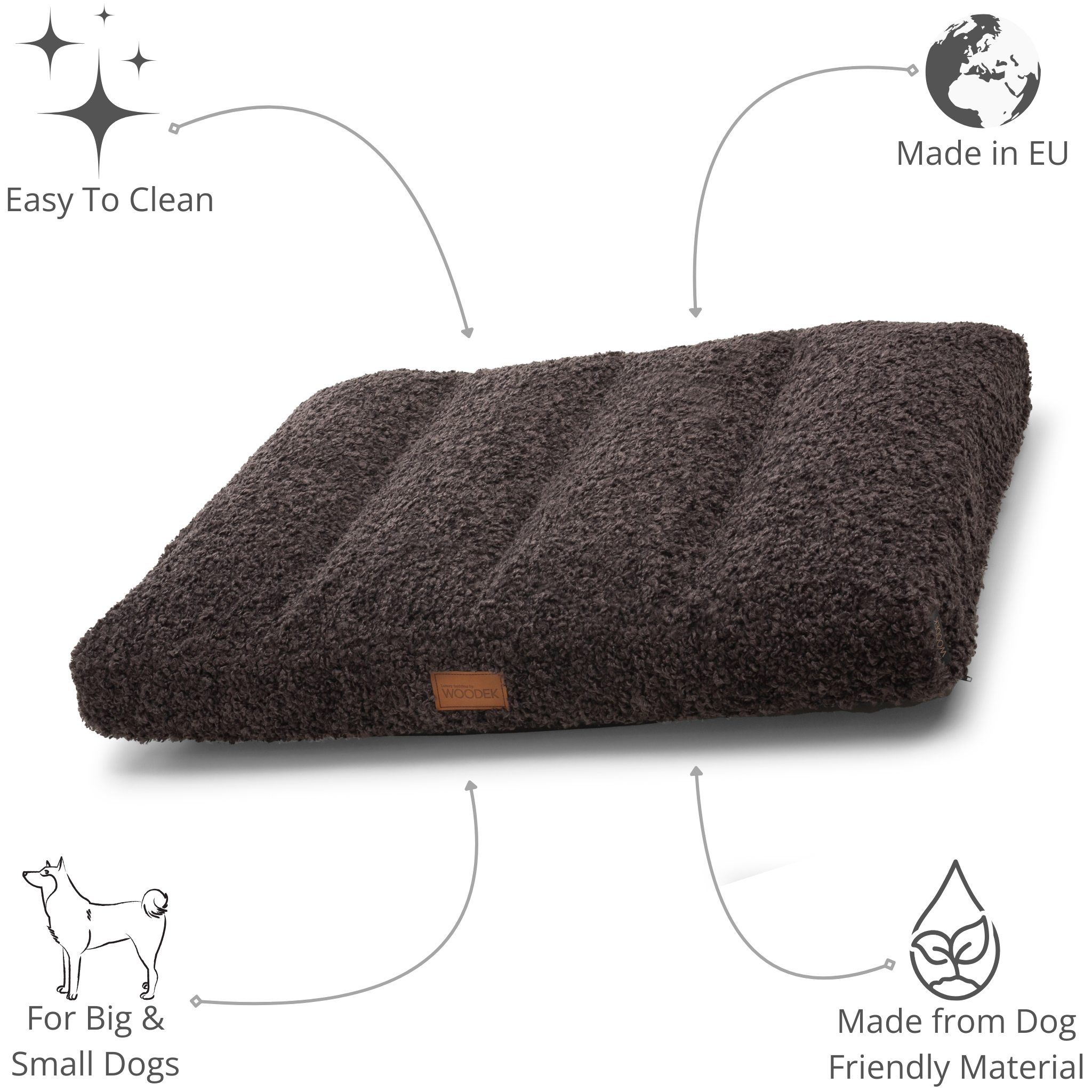 Teddy Ergonomische Hundematratze von Woodek Design, groß – Luxuriöse und Komfortable Schlafunterlage für Große Hunde – Bild 6