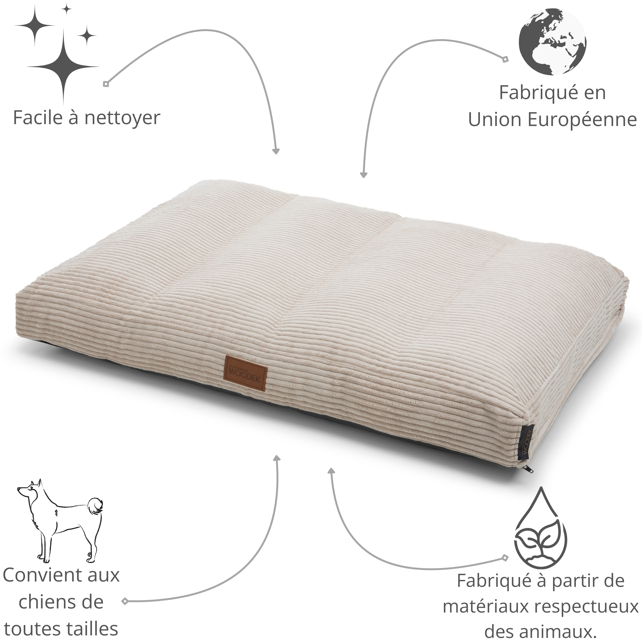 Teddy Ergonomische Hundematratze von Woodek Design, groß – Luxuriöse und Komfortable Schlafunterlage für Große Hunde – Bild 14