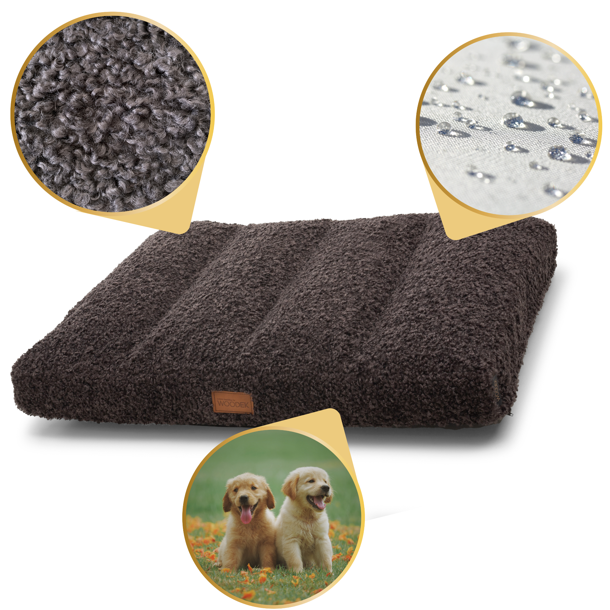 Teddy Ergonomische Hundematratze von Woodek Design, groß – Luxuriöse und Komfortable Schlafunterlage für Große Hunde – Bild 4