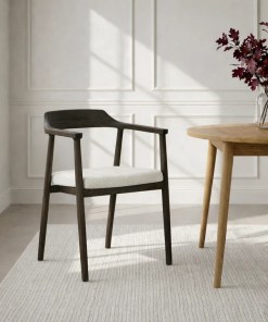 Esszimmerstuhl Bergen – zeitlose Eleganz in Espresso-Eiche | Woodek Design