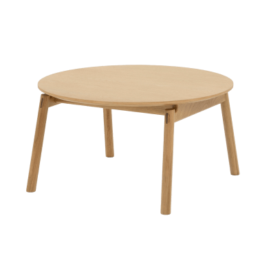 CELESTE Runder Couchtisch Eiche natur 80 cm | Woodek Design