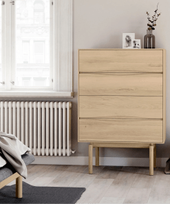 CELESTE Kommode 4 Schubladen Eiche natur | Woodek Design