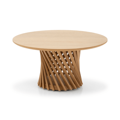 Couchtisch Emma D80 aus massiver Eiche | Woodek Design