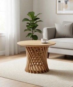 Couchtisch Emma D60 aus massiver Eiche | Woodek Design