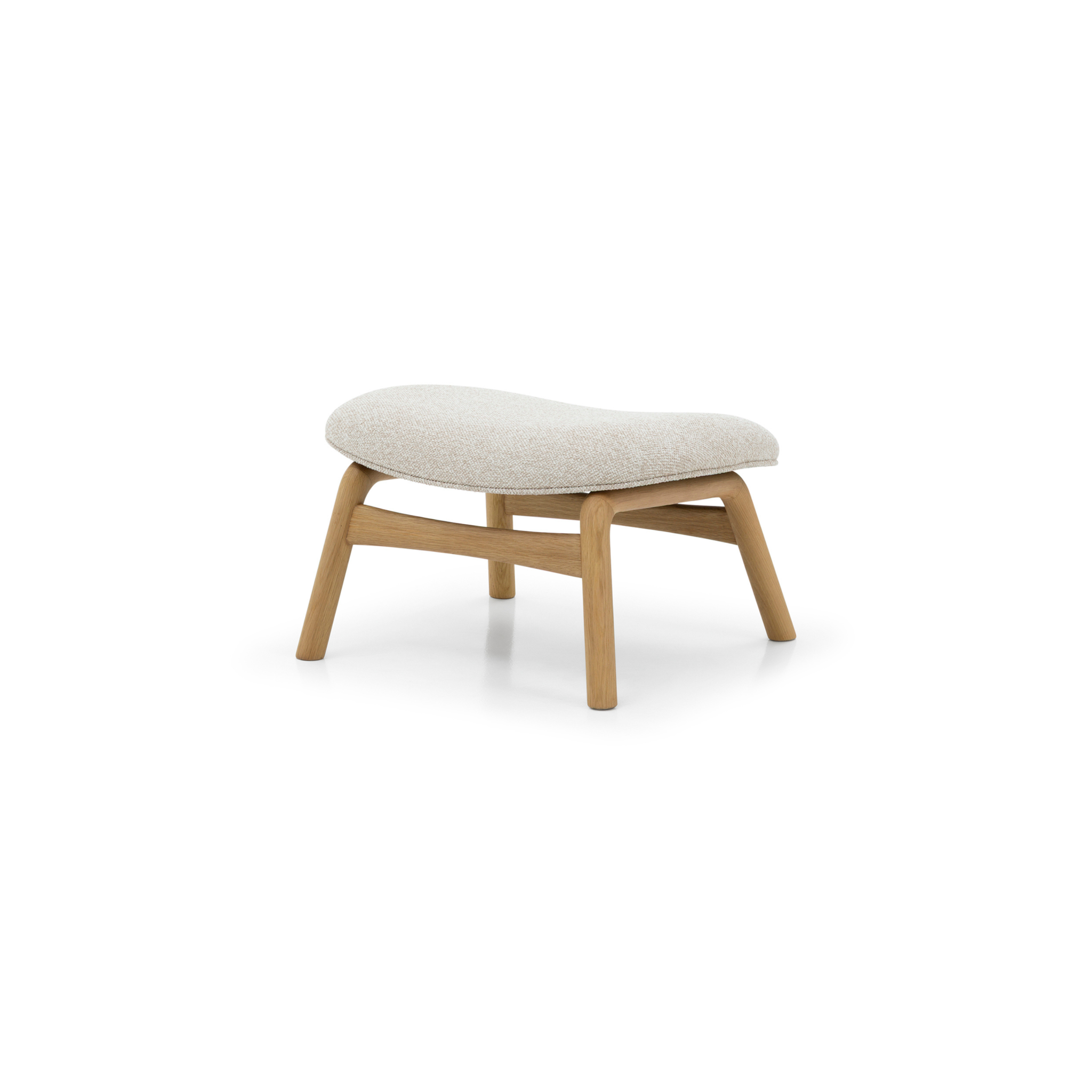 Fussbank Theo Cobble aus massiver Eiche | Woodek Design