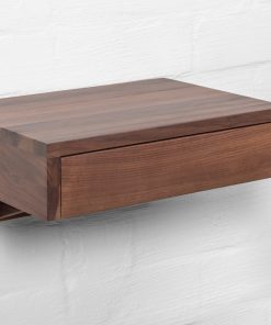 Nachttisch Bo aus massiver Walnuss mit Schublade | Woodek Design