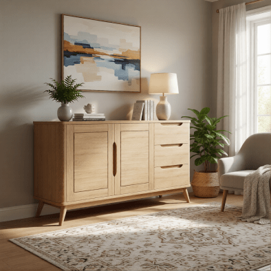 Kommode Nora 3+2 aus massiver Eiche | Woodek Design