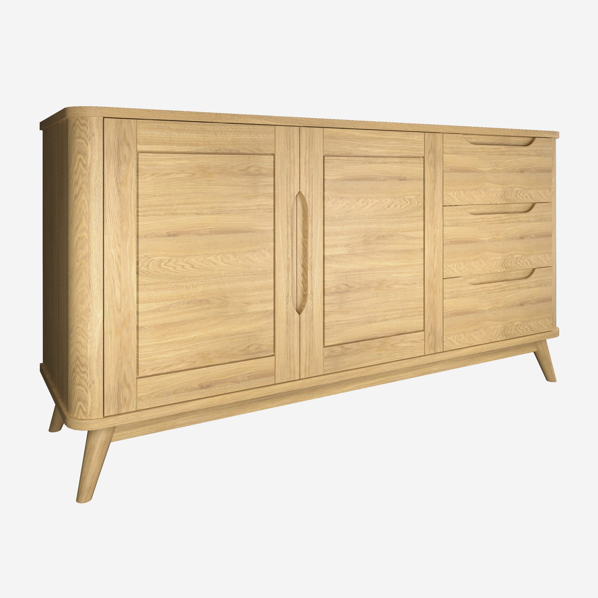 Kommode Nora 3+2 aus massiver Eiche | Woodek Design