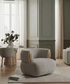 Drehsessel Theo Hellgrau | Woodek Design