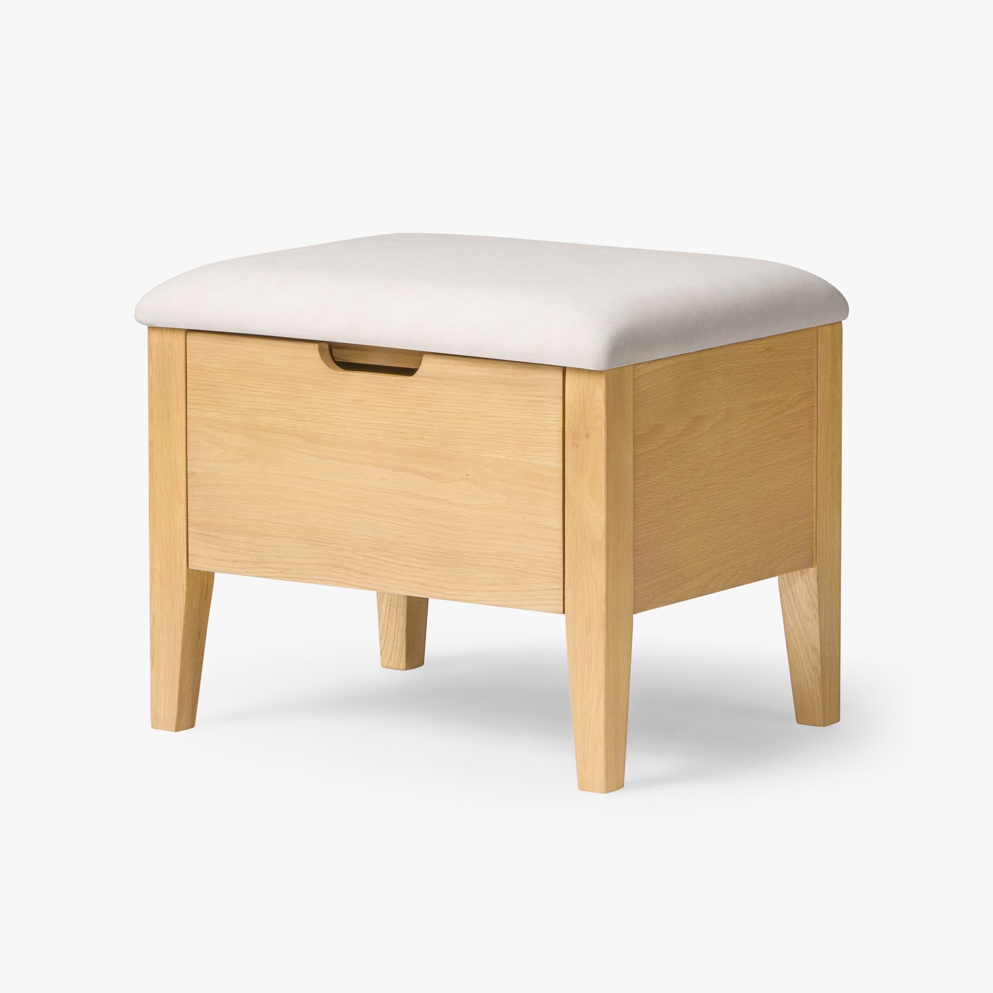 Bank Oslo 55 aus Eiche mit beigem Sitz | Woodek Design