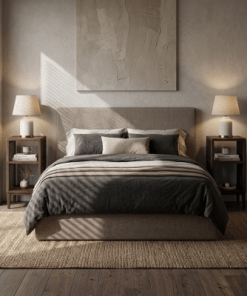 2er-Set Nachttisch / Beistelltisch Jack aus massivem Nussbaum – matt lackiert | Woodek Design