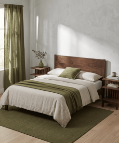 2er-Set Nachttisch Celine aus massivem Nussbaum – matt lackiert | Woodek Design