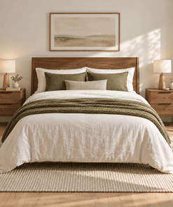 2er-Set Nachttisch Harry aus massivem Nussbaum – matt lackiert | Woodek Design