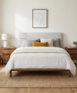 2er-Set Nachttisch Harry aus massivem Nussbaum – matt lackiert | Woodek Design