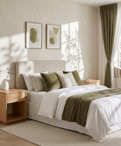 2er-Set Nachttisch Helene aus massiver Eiche – matt lackiert | Woodek Design
